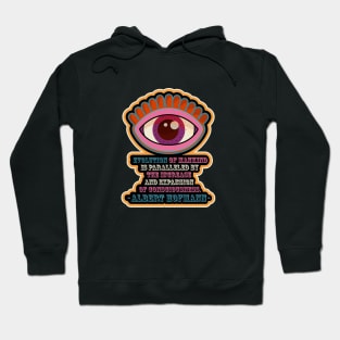 Albert Hofmann - Trippy Style - colorful illustration - “Evolution of mankind is paralleled by the increase and expansion of consciousness.” Hoodie